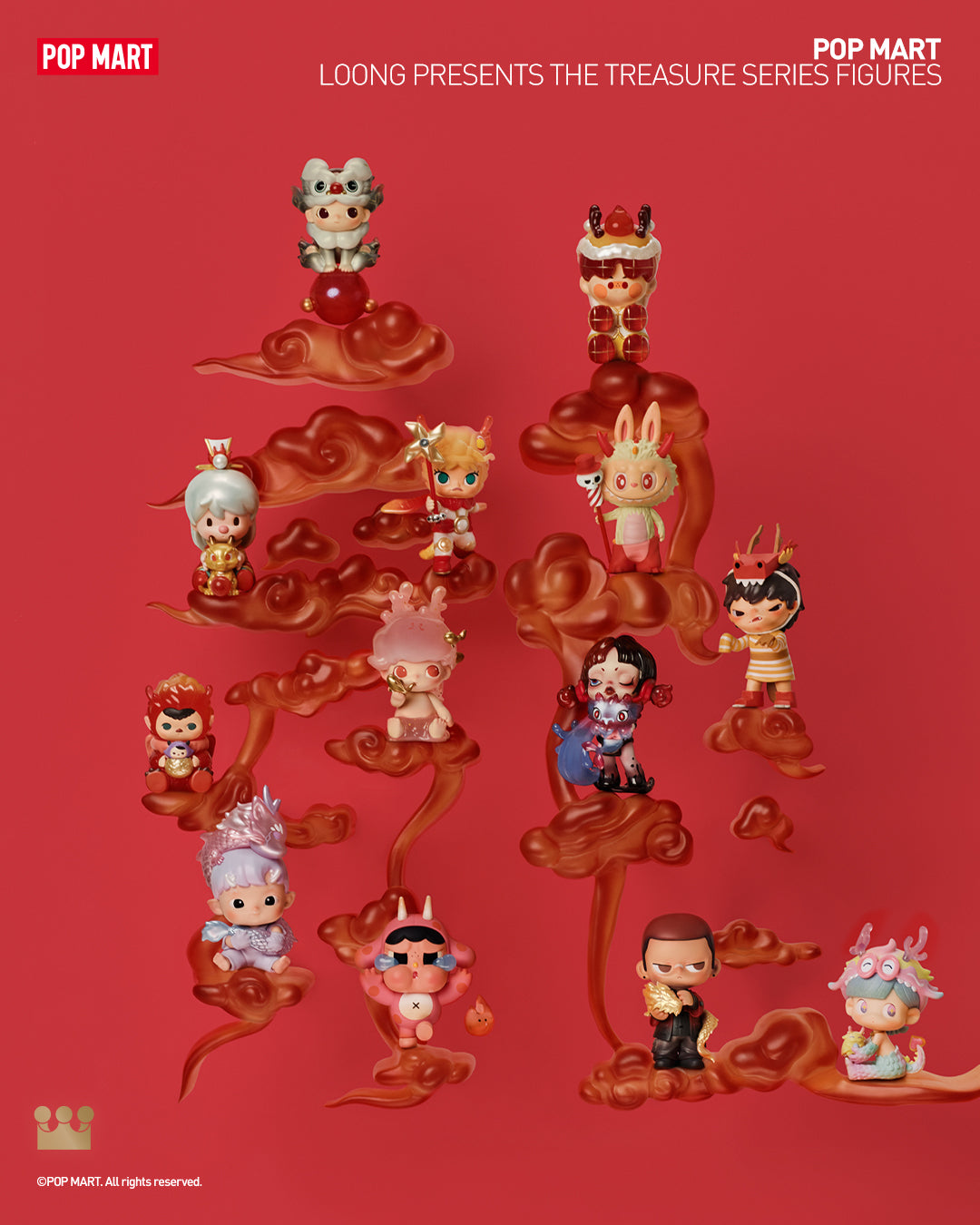 POP MART Loong Presents the Treasure Series Figures