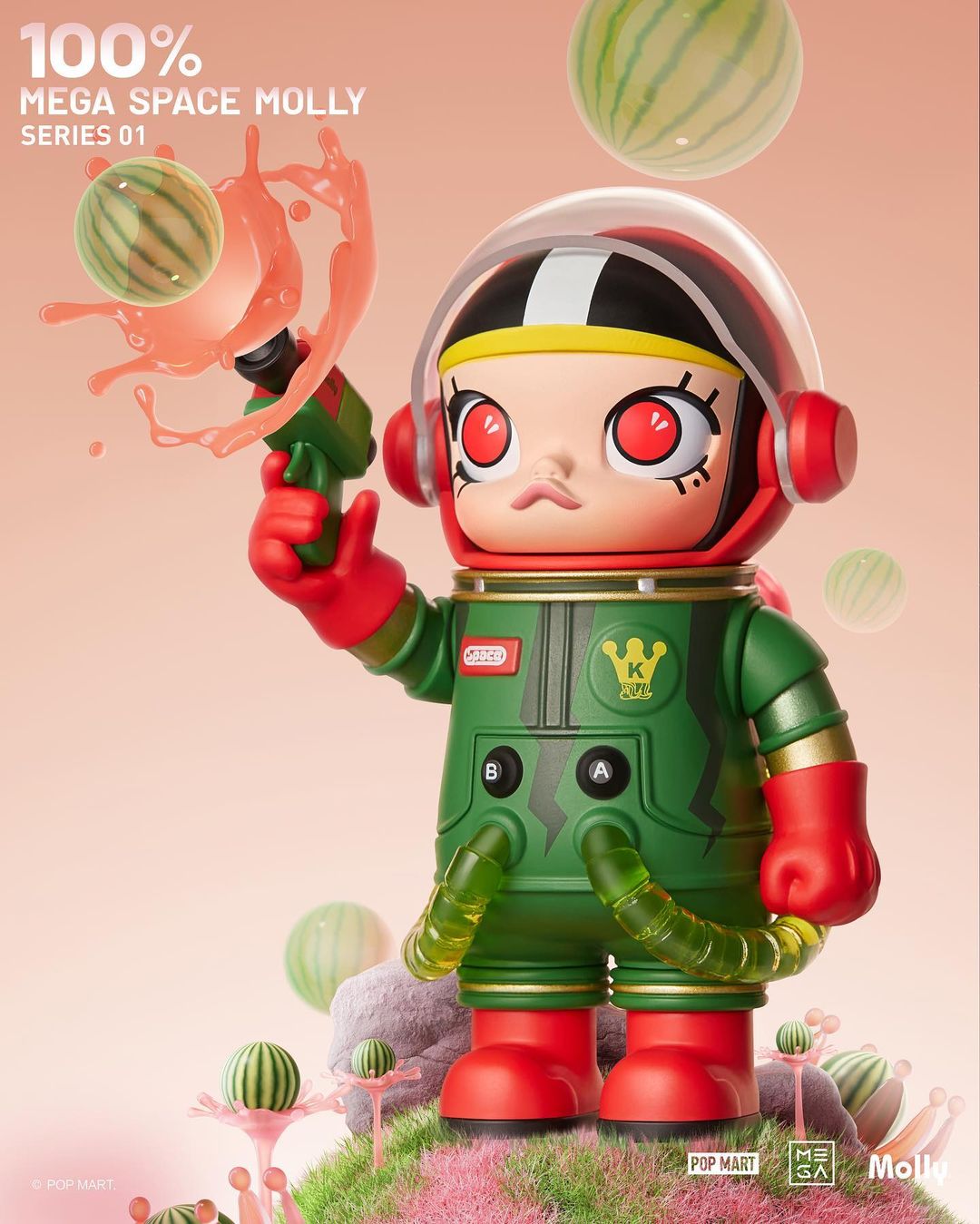POP MART MEGA Collection 100% Space Molly Series 1
