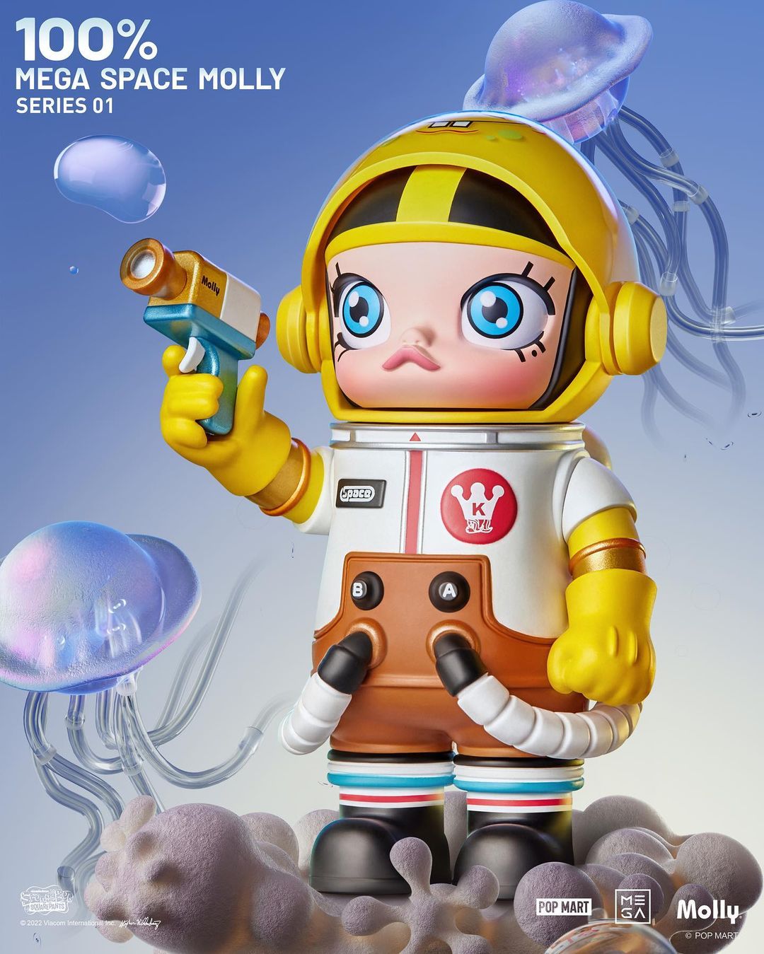 POP MART MEGA Collection 100% Space Molly Series 1