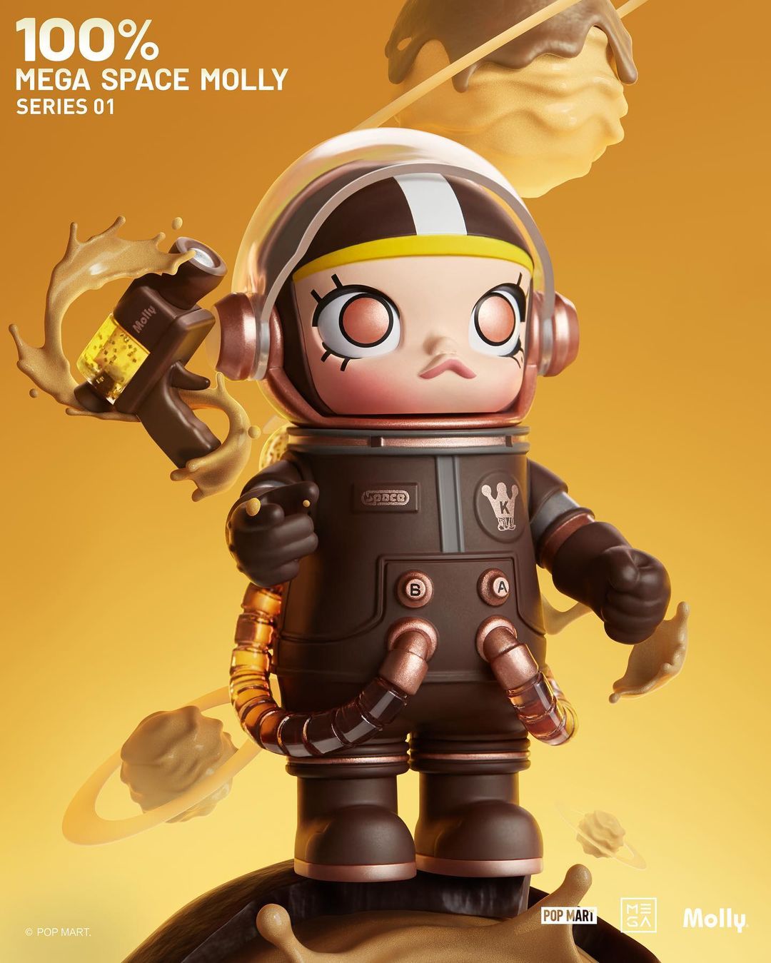 POP MART MEGA Collection 100% Space Molly Series 1