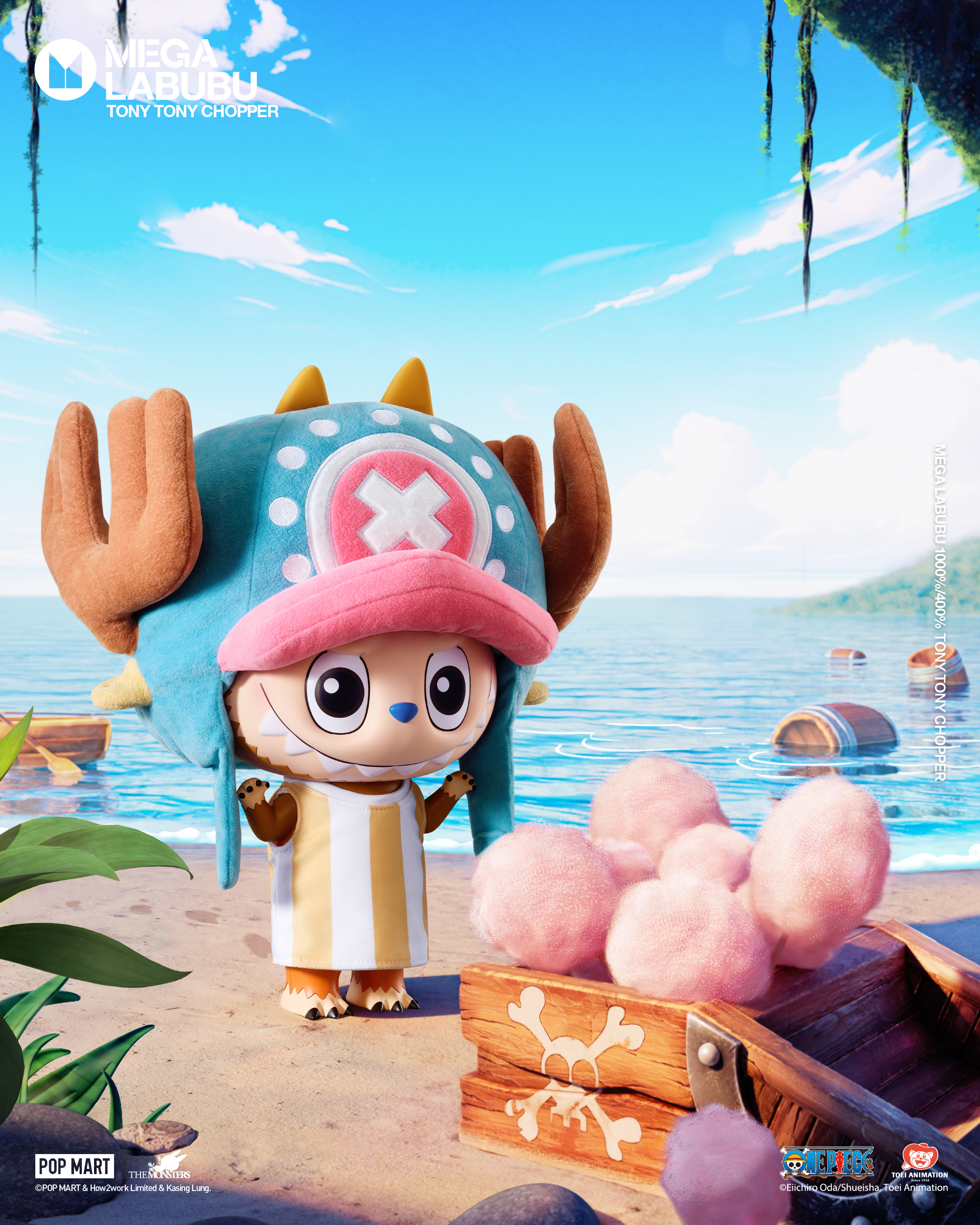 POP MART MEGA LABUBU 1000% TONY TONY CHOPPER