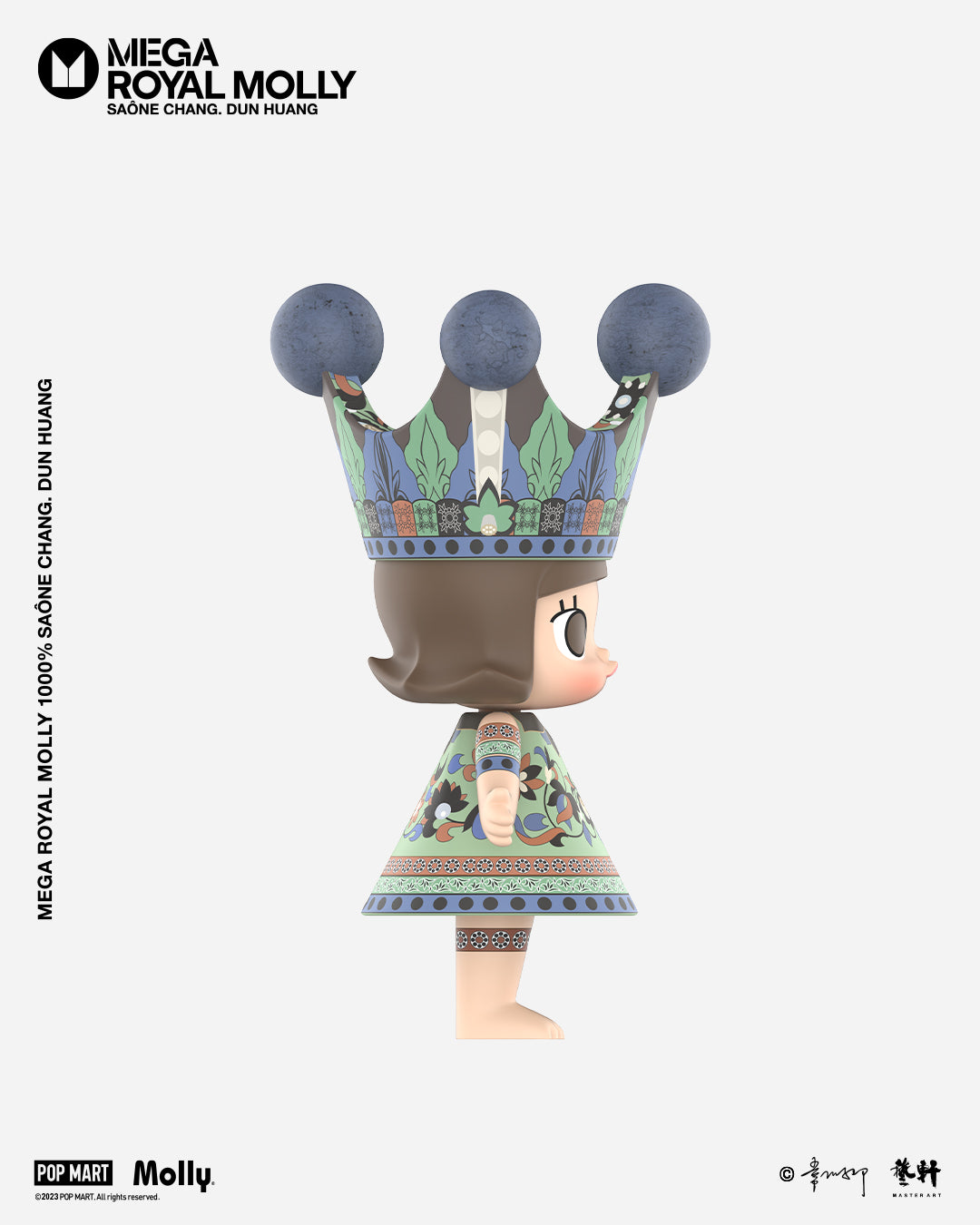 POP MART MEGA ROYAL MOLLY 1000% Saône Chang. Dun Huang