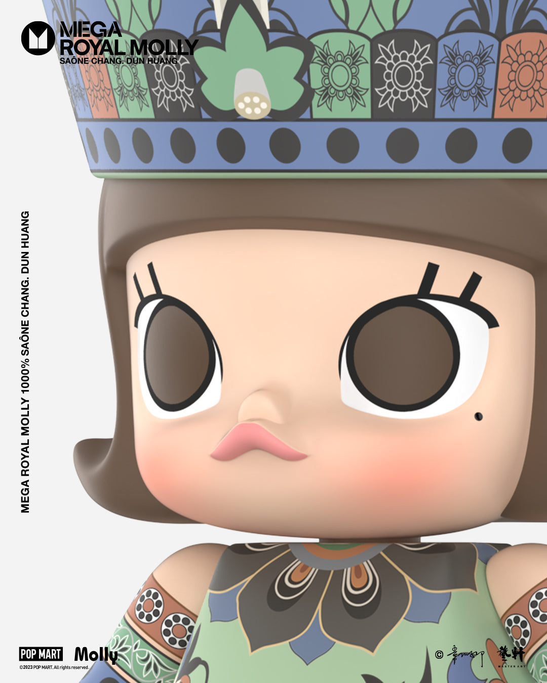 POP MART MEGA ROYAL MOLLY 1000% Saône Chang. Dun Huang