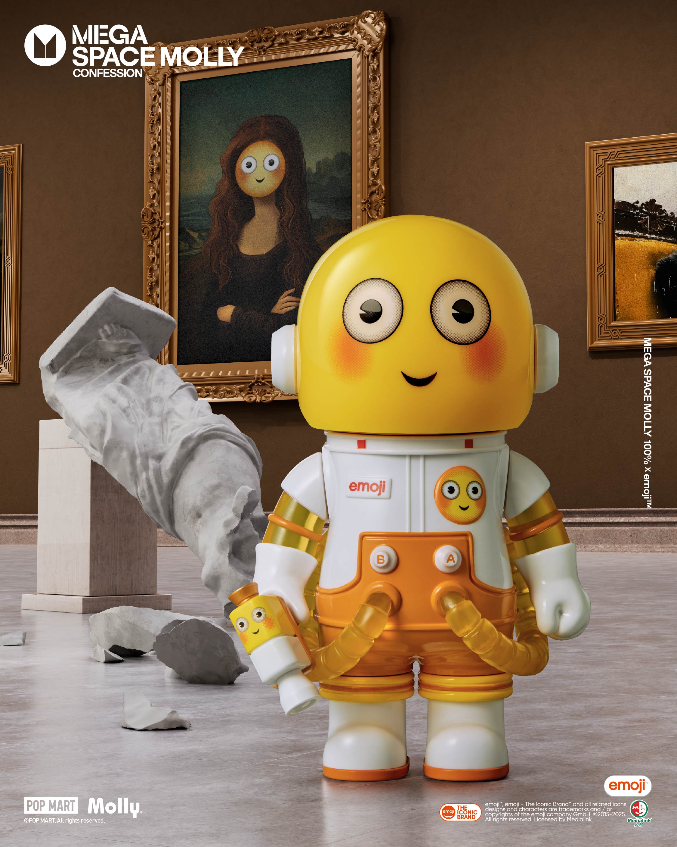 POP MART MEGA SPACE MOLLY 100% × emoji™ Series