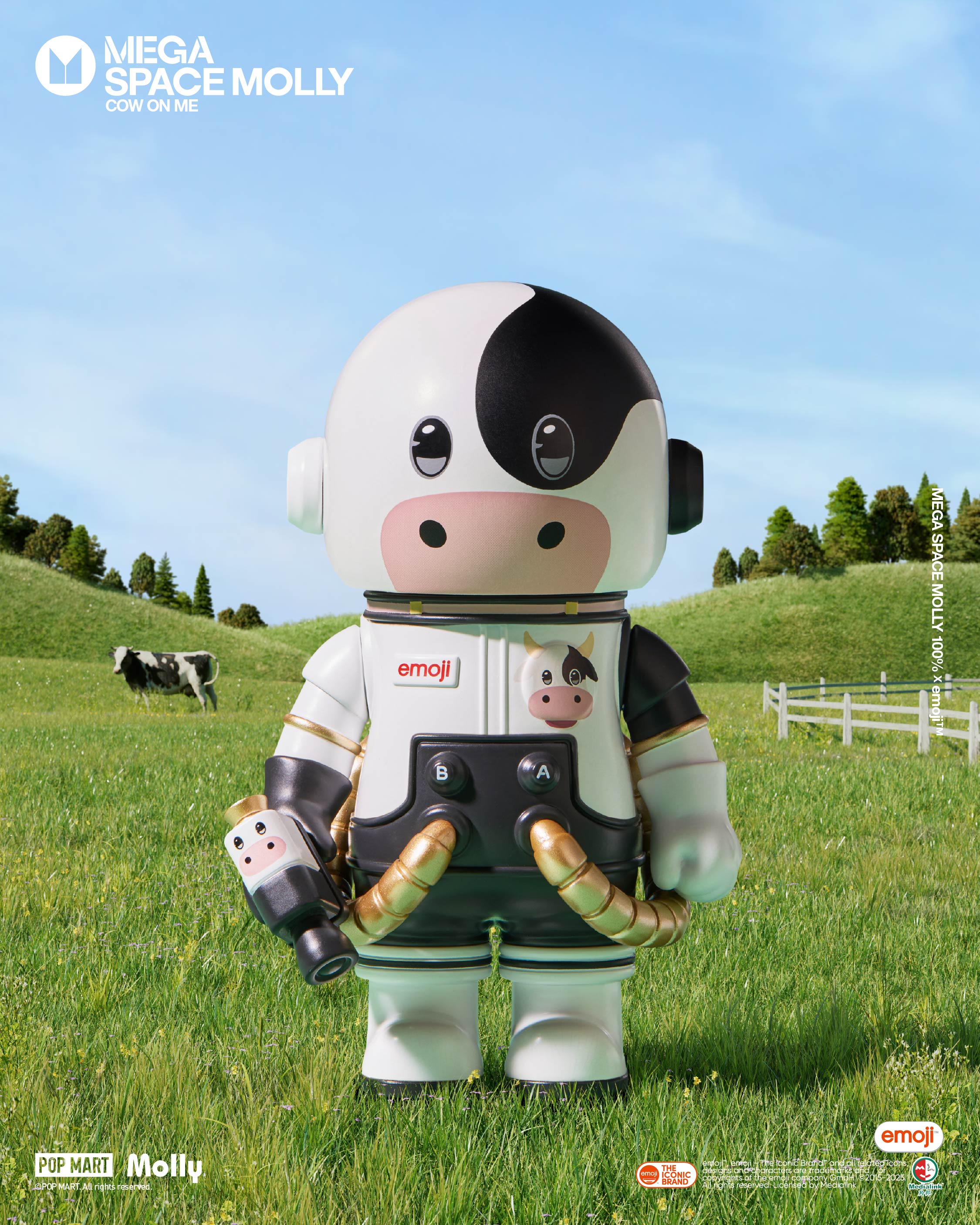 POP MART MEGA SPACE MOLLY 100% × emoji™ Series