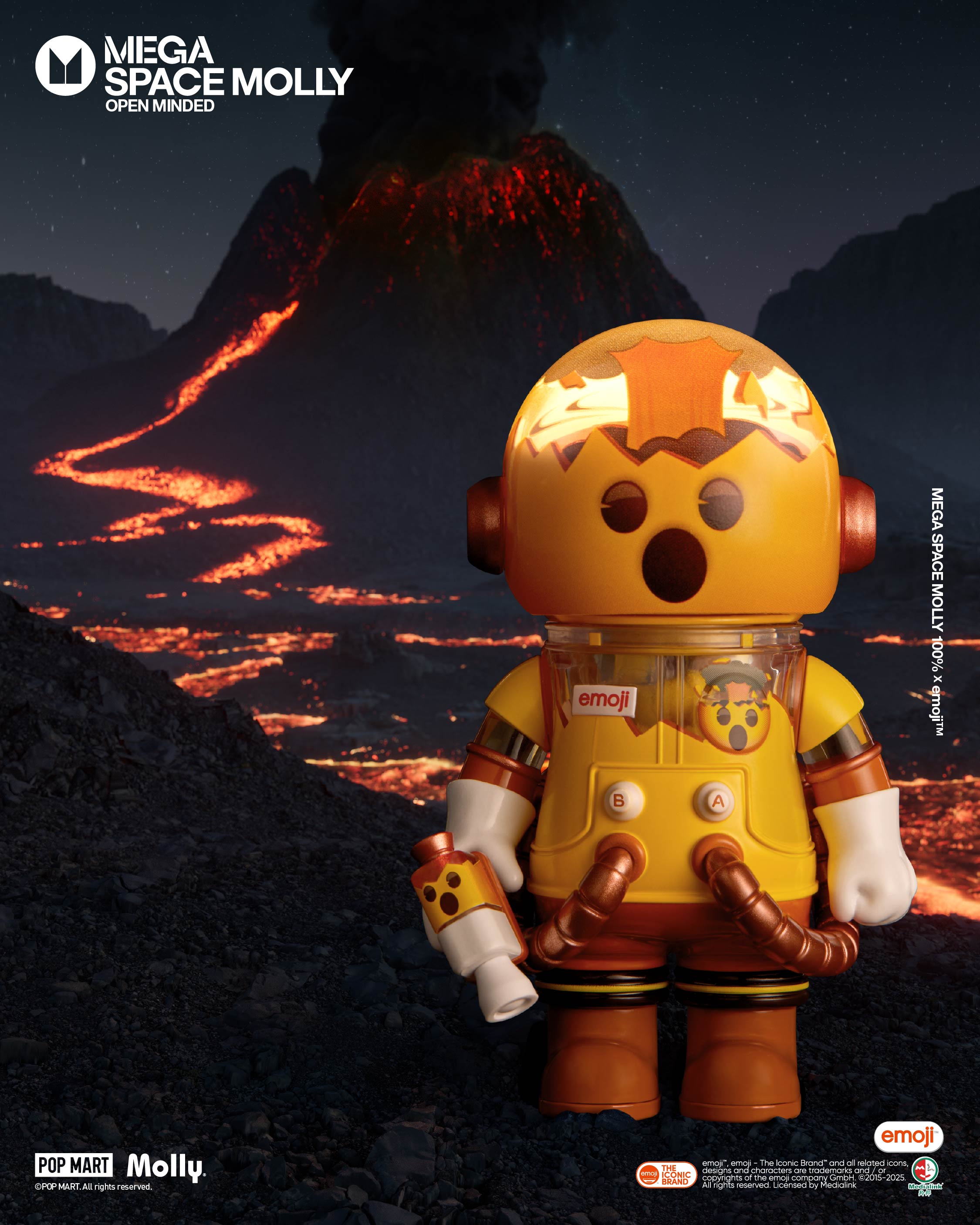 POP MART MEGA SPACE MOLLY 100% × emoji™ Series