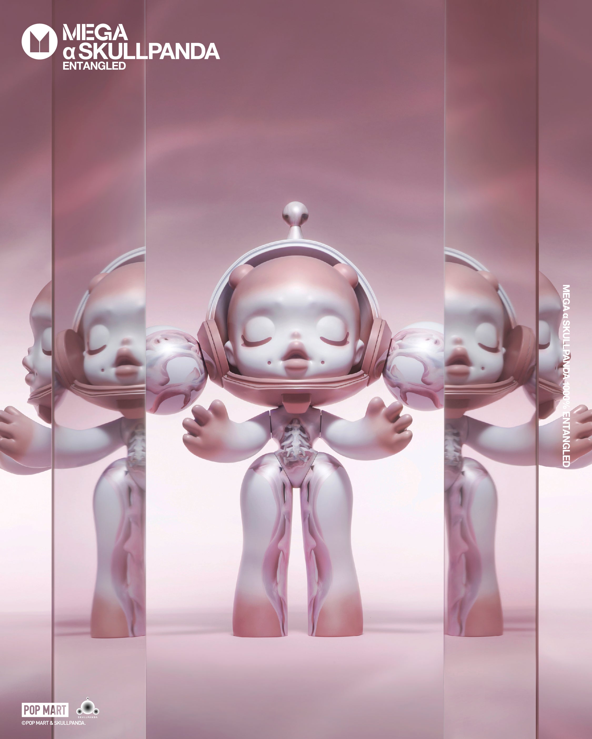 POP MART MEGA α SKULLPANDA 1000% Entangled