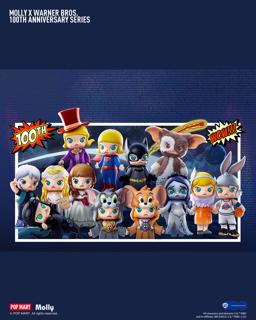 POP MART Molly x Warner Bros. 100th Anniversary Series