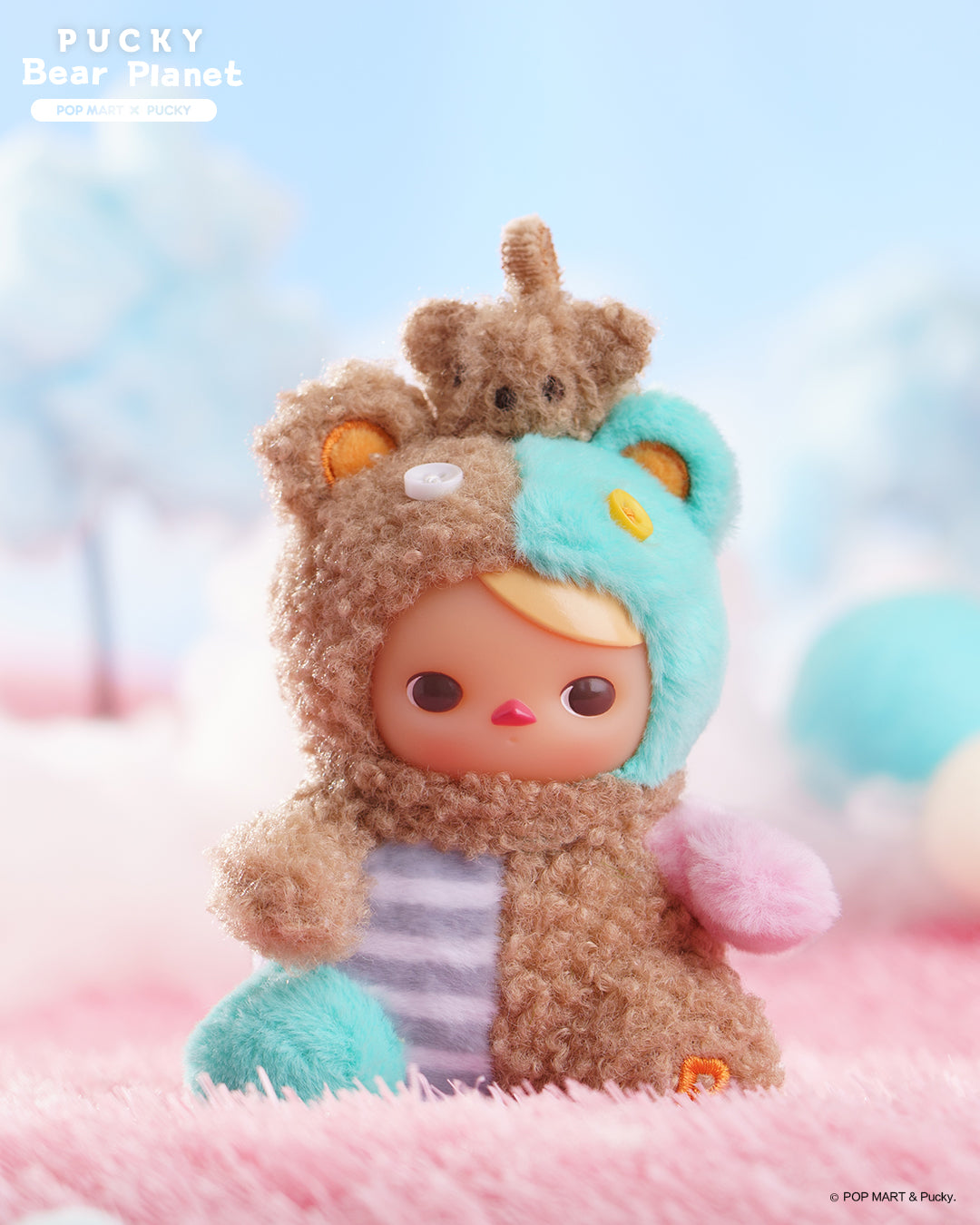 POP MART Pucky Bear Planet Series - Plush Blind Box