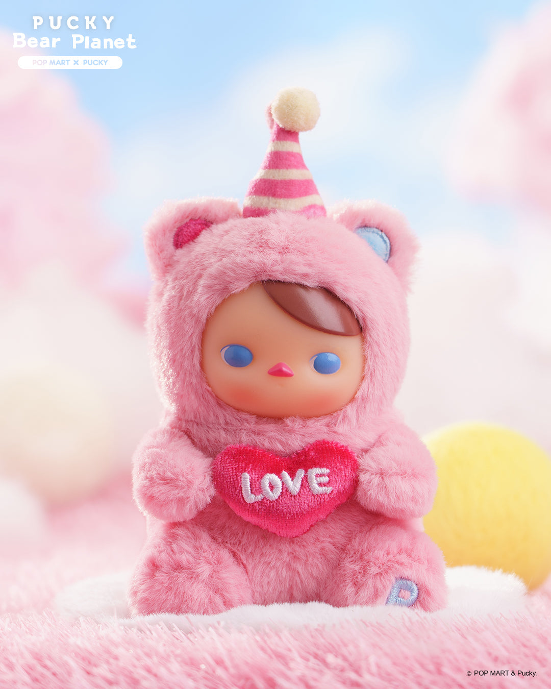 POP MART Pucky Bear Planet Series - Plush Blind Box