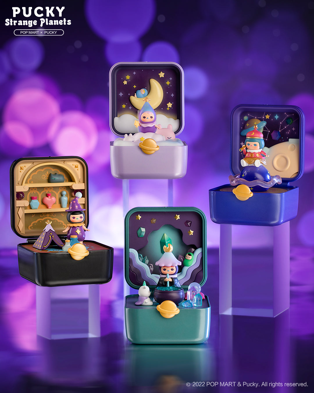 POP MART Pucky Strange Stars Series Scene Set