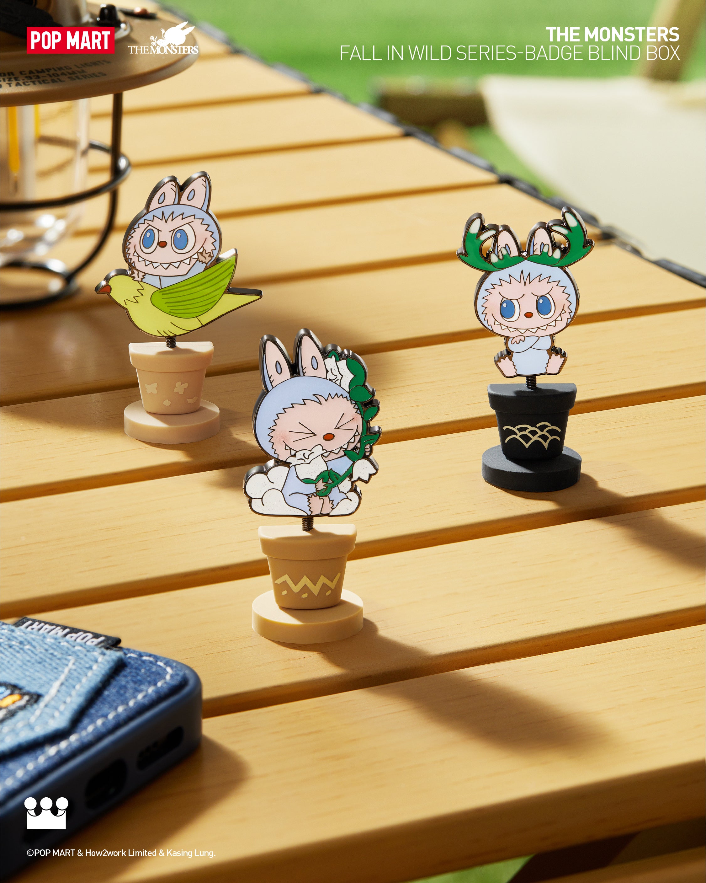 POP MART The Monsters Fall In Wild Series - Badge Blind Box