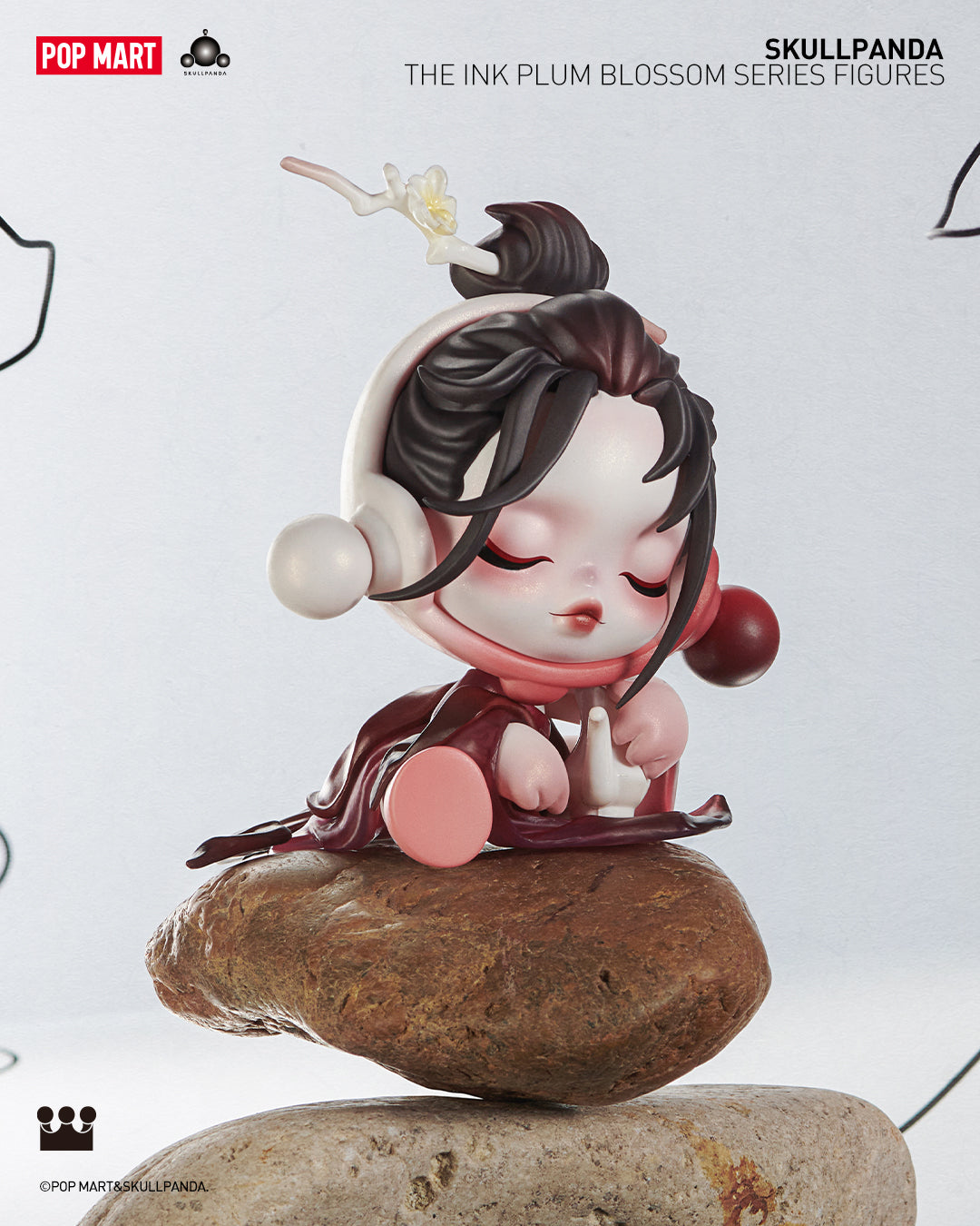 POP MART SKULLPANDA The Ink Plum Blossom Series