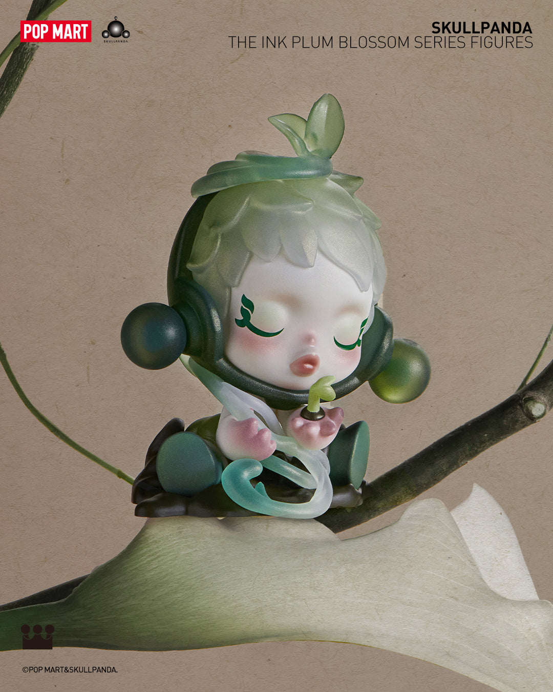 POP MART SKULLPANDA The Ink Plum Blossom Series
