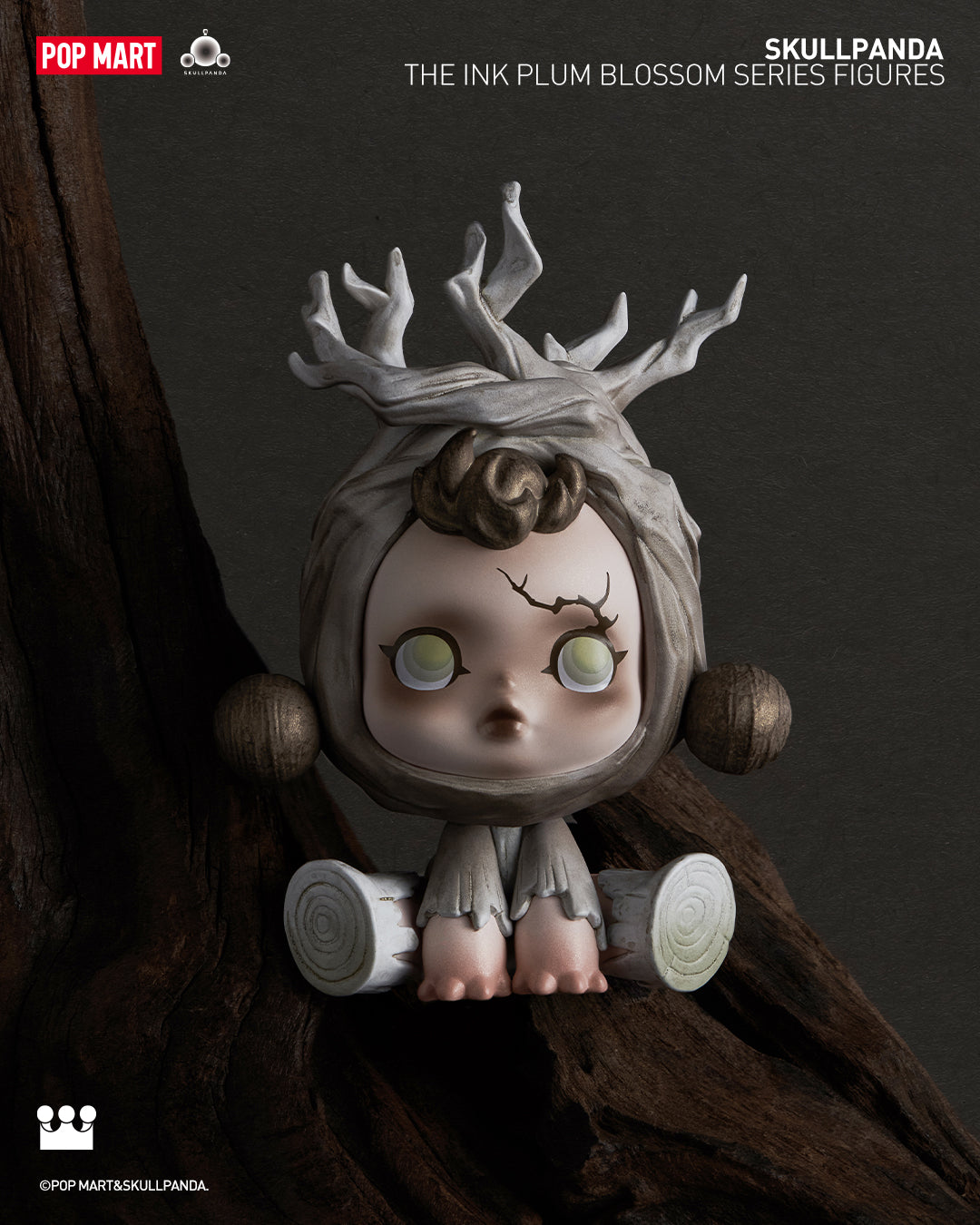 POP MART SKULLPANDA The Ink Plum Blossom Series