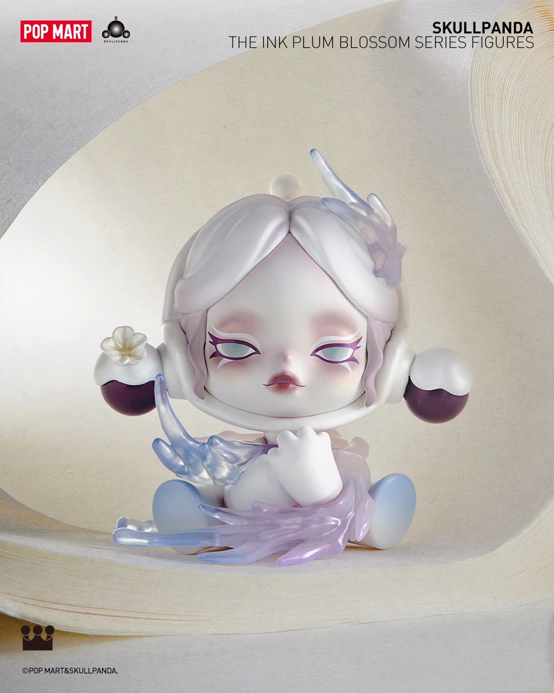 POP MART SKULLPANDA The Ink Plum Blossom Series