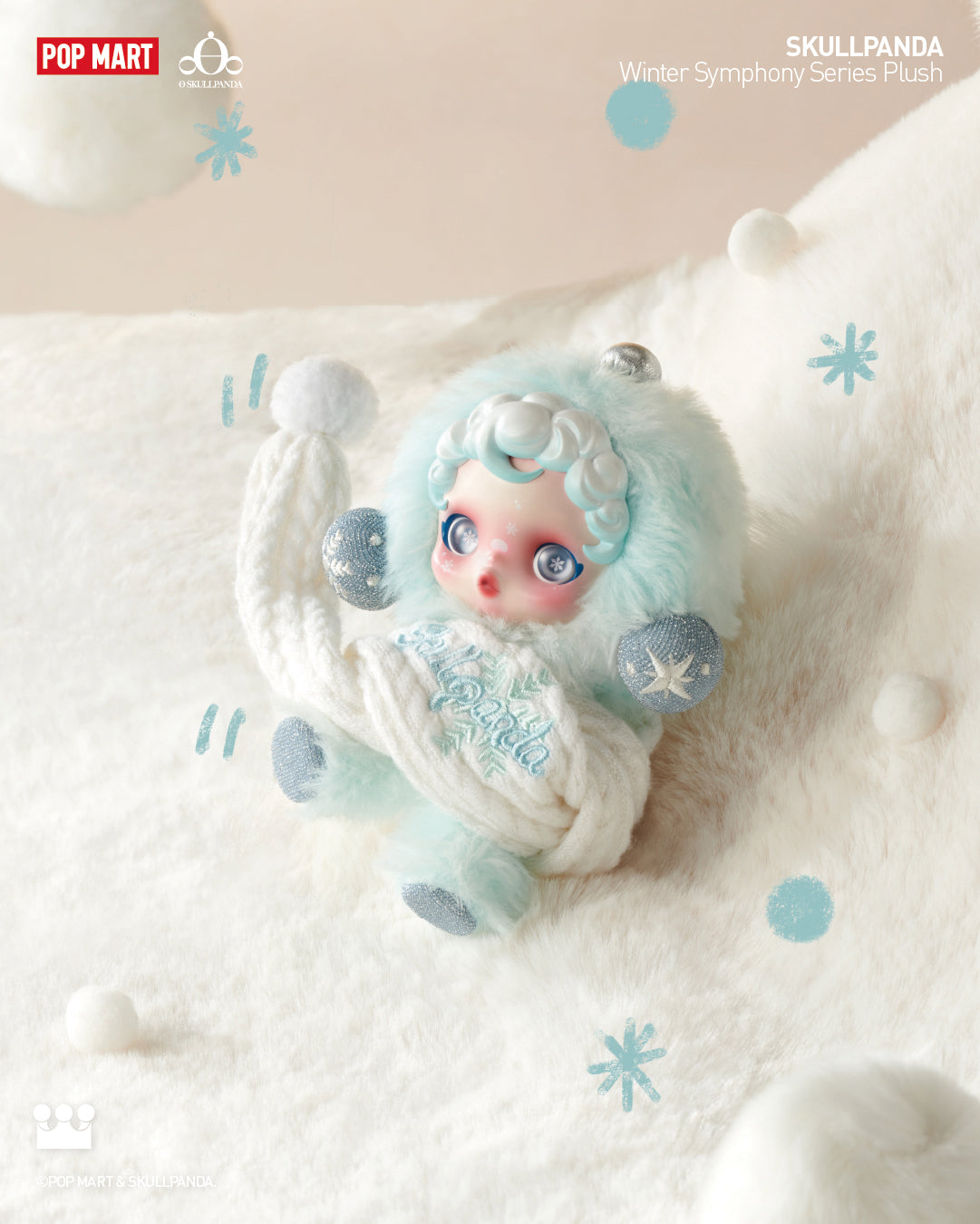 POP MART SKULLPANDA Winter Symphony Series Plush