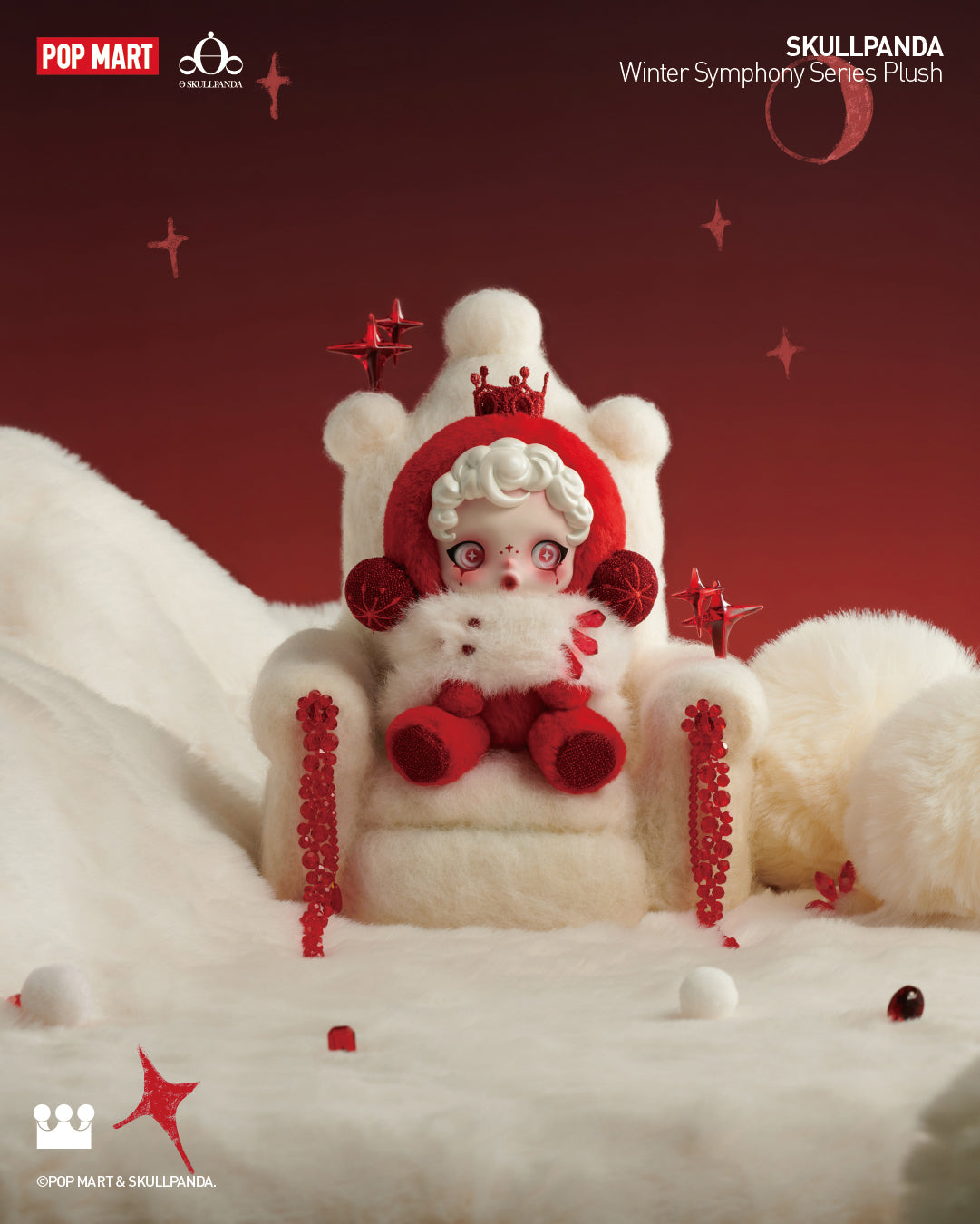 POP MART SKULLPANDA Winter Symphony Series Plush