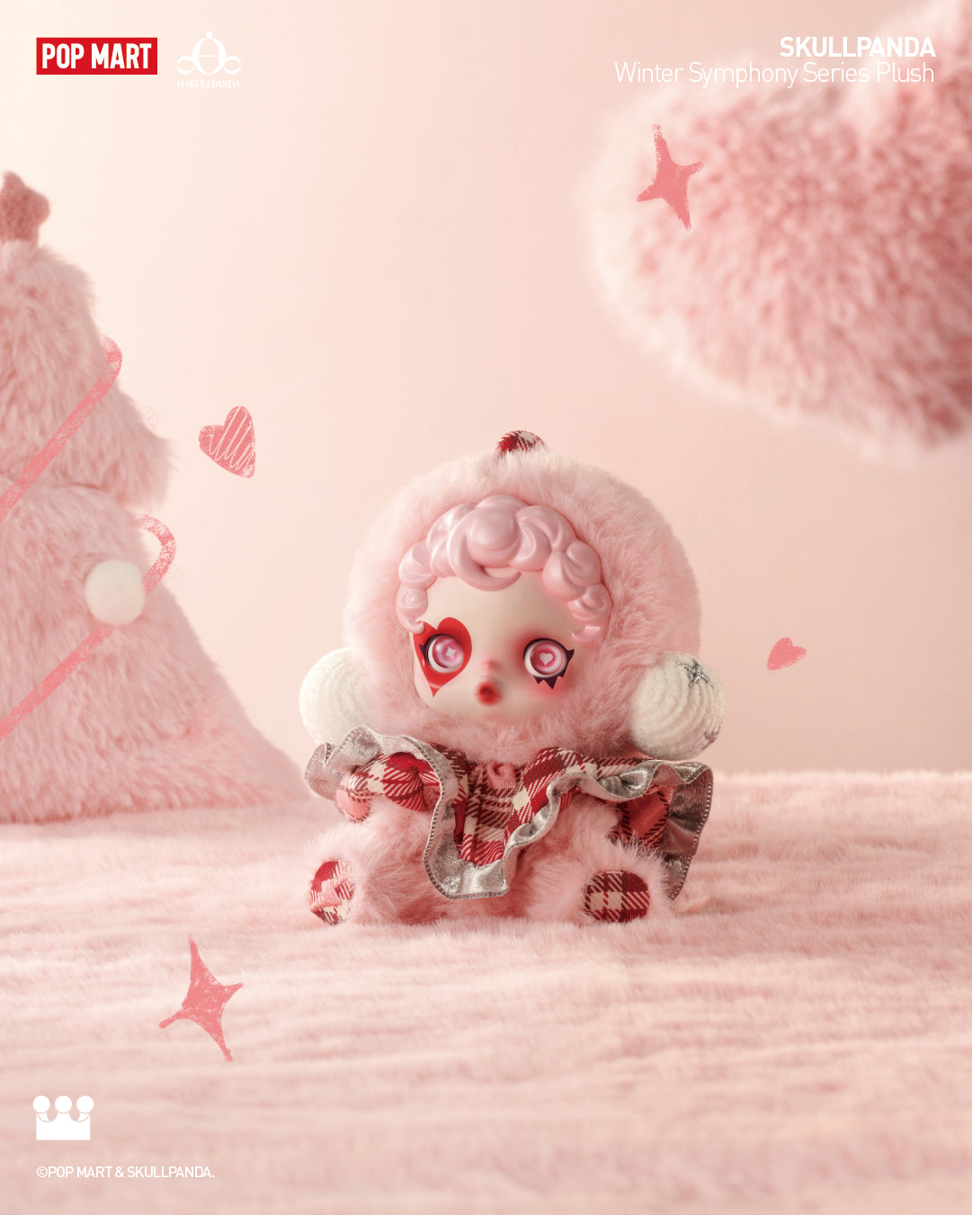 POP MART SKULLPANDA Winter Symphony Series Plush
