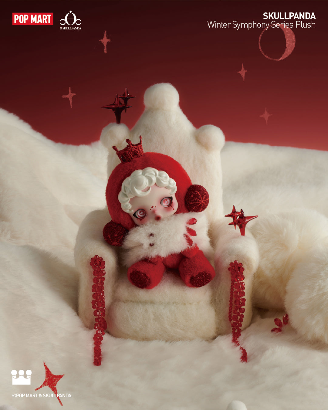 POP MART SKULLPANDA Winter Symphony Series Plush