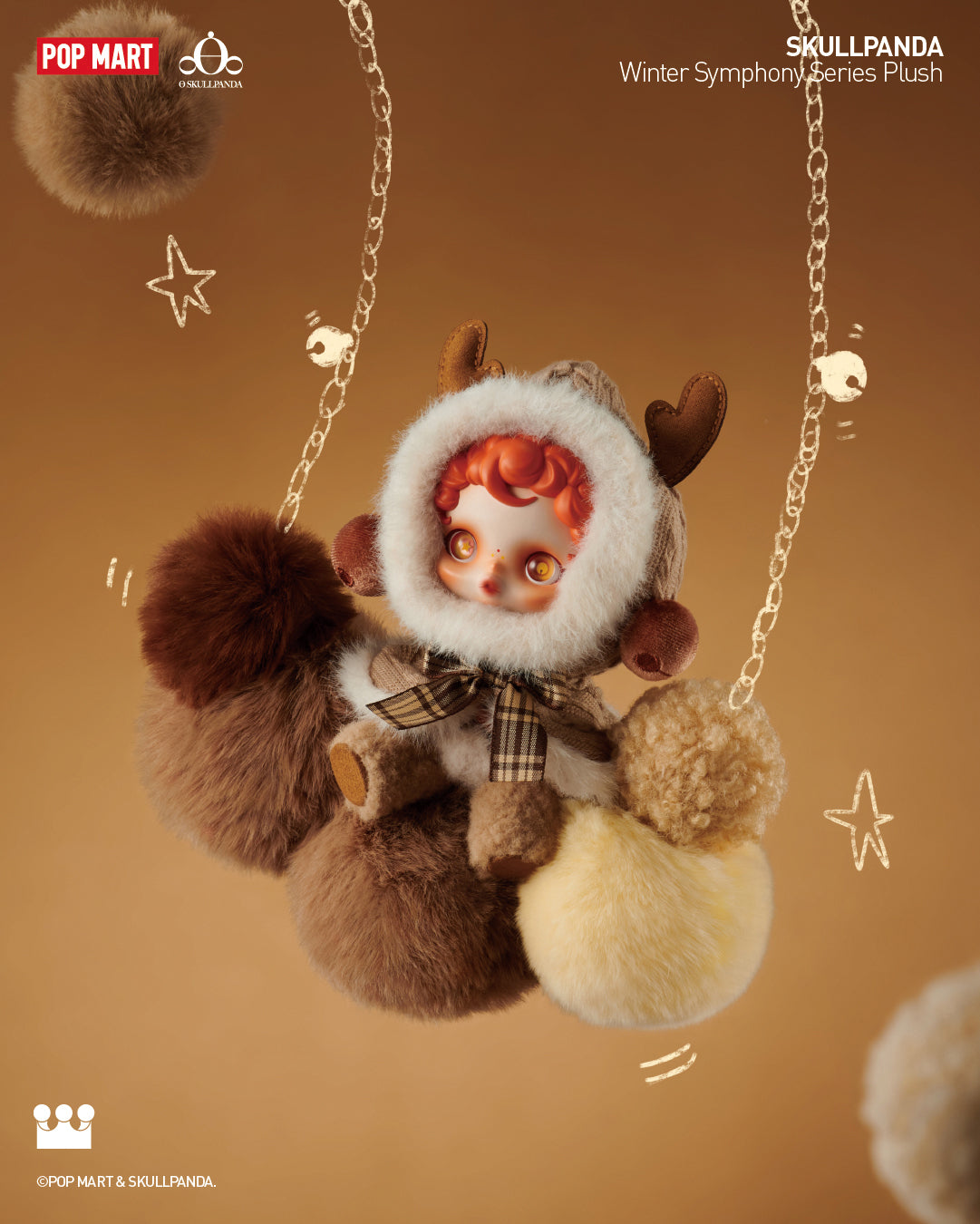 POP MART SKULLPANDA Winter Symphony Series Plush