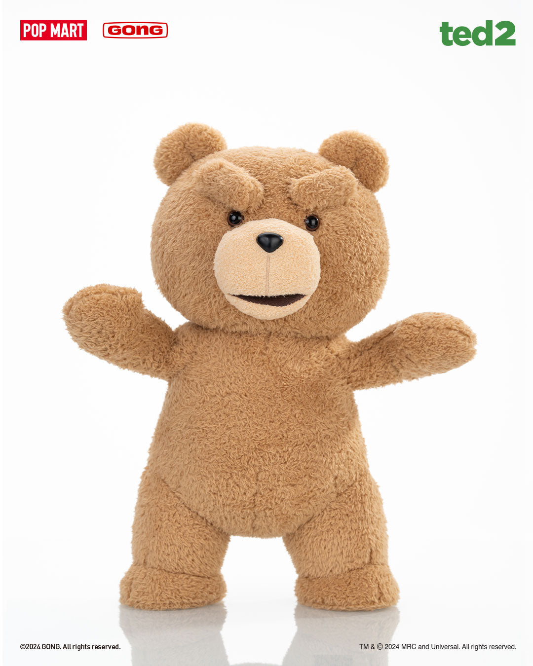 POP MART ted2 ted action plush doll