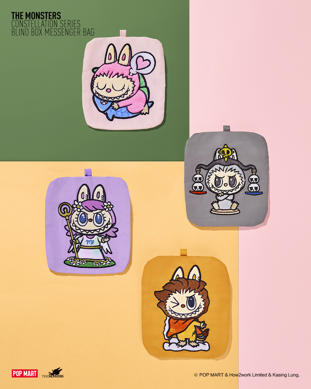 POP MART The Monsters Constellation Series - Messenger Bag Individual Blind Box