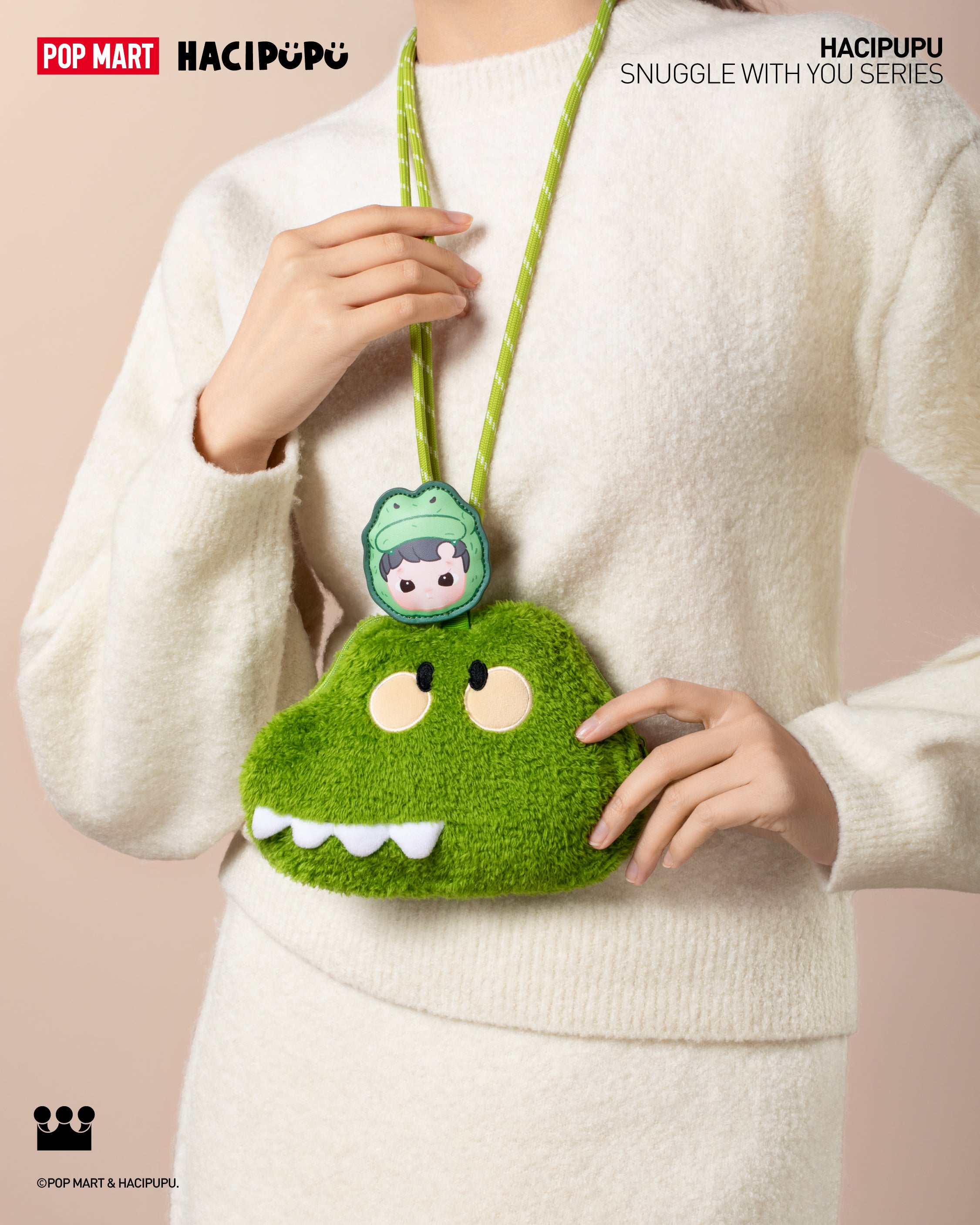 POP MART HACIPUPU Snuggle With You Series-Plush Bag Blind Box