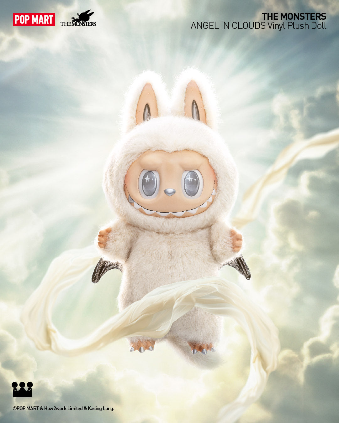 THE MONSTERS - ANGEL IN CLOUDS Vinyl Face Doll