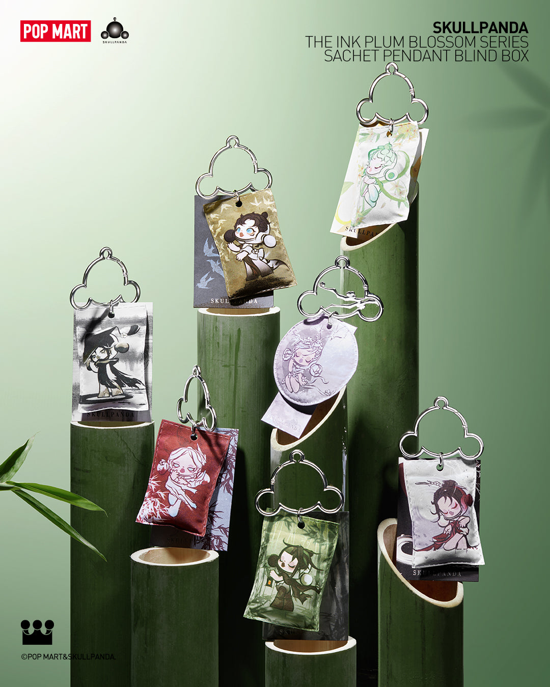 POP MART SKULLPANDA The Ink Plum Blossom Series-Sachet Pendant Blind Box