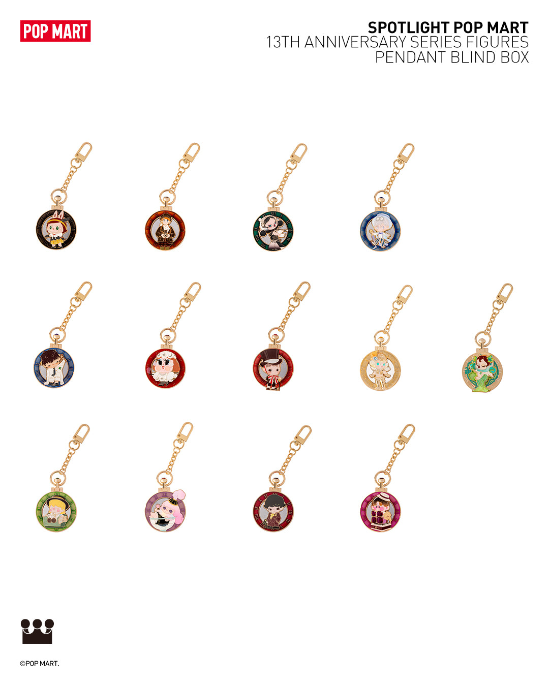 POP MART Spotlight POP MART 13th Anniversary Series - Pendant Blind Box ...