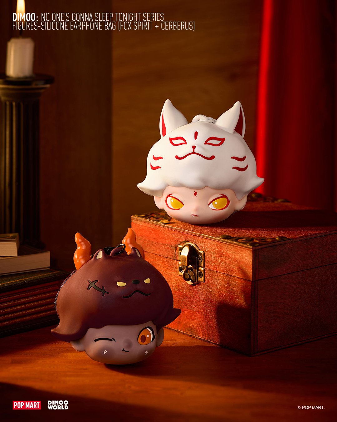 POP MART Dimoo No One's Gonna Sleep Tonight Series - Earphone Bag (Cerberus)