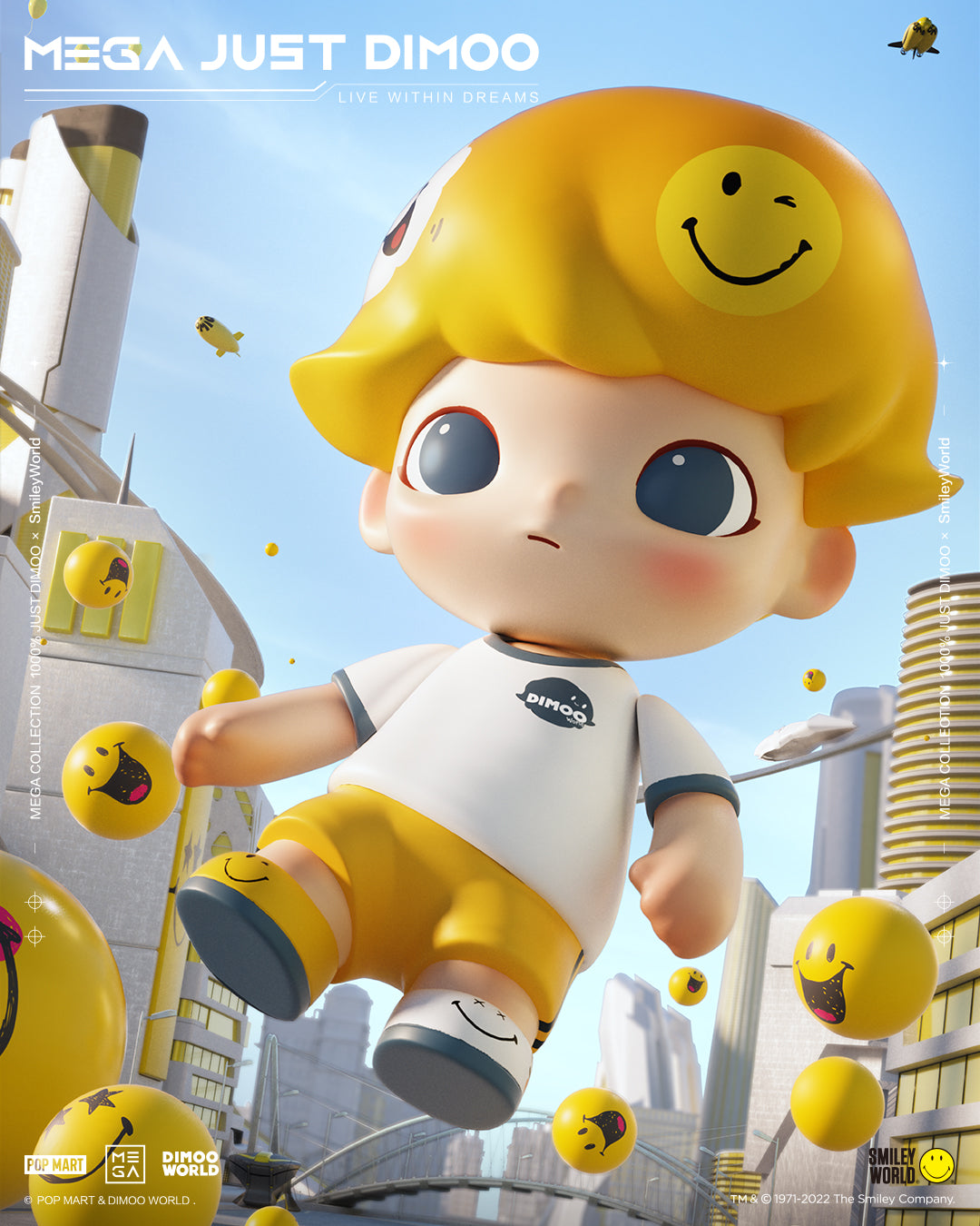 MEGA Collection 1000% JUST DIMOO × SmileyWorld