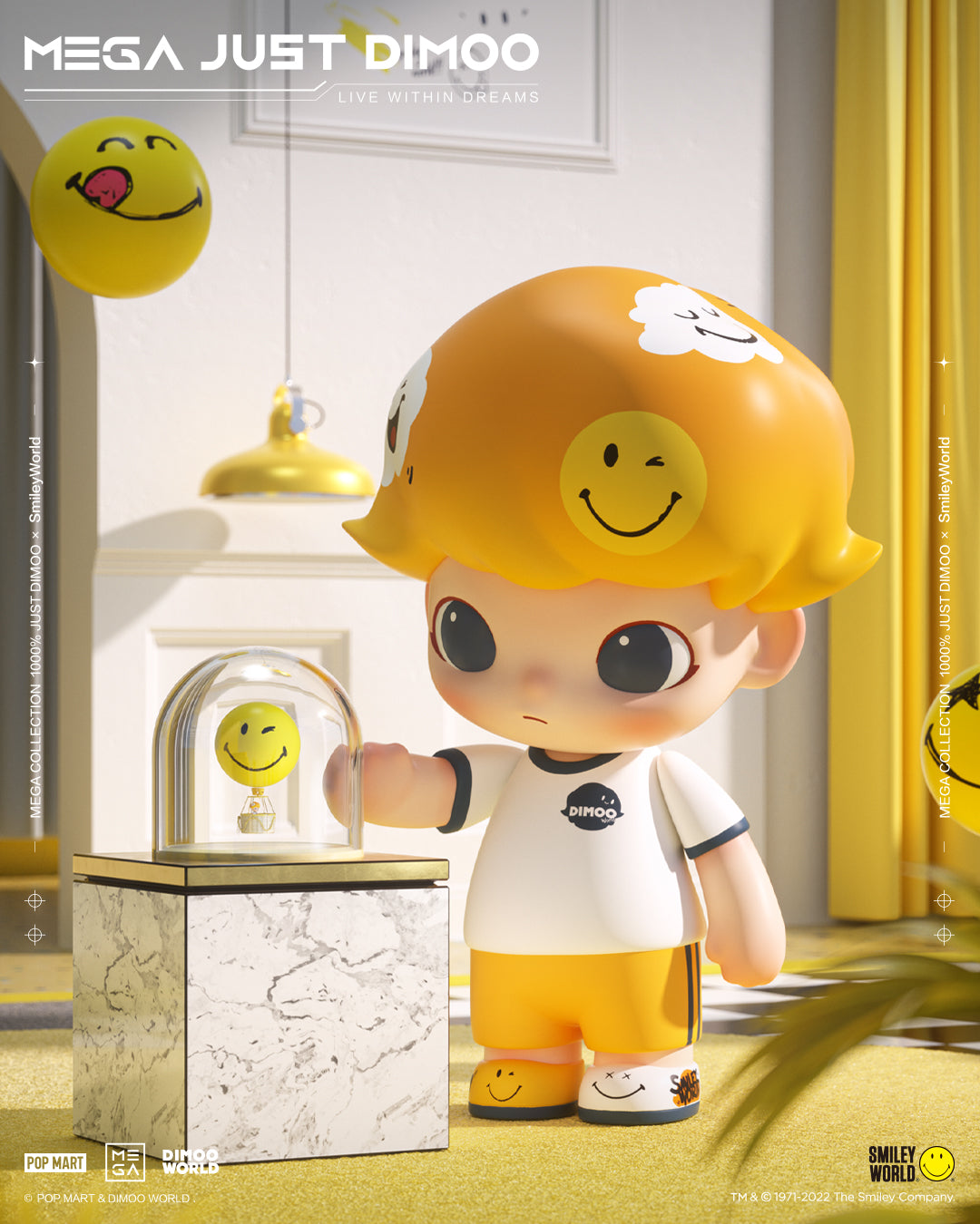 MEGA Collection 1000% JUST DIMOO × SmileyWorld