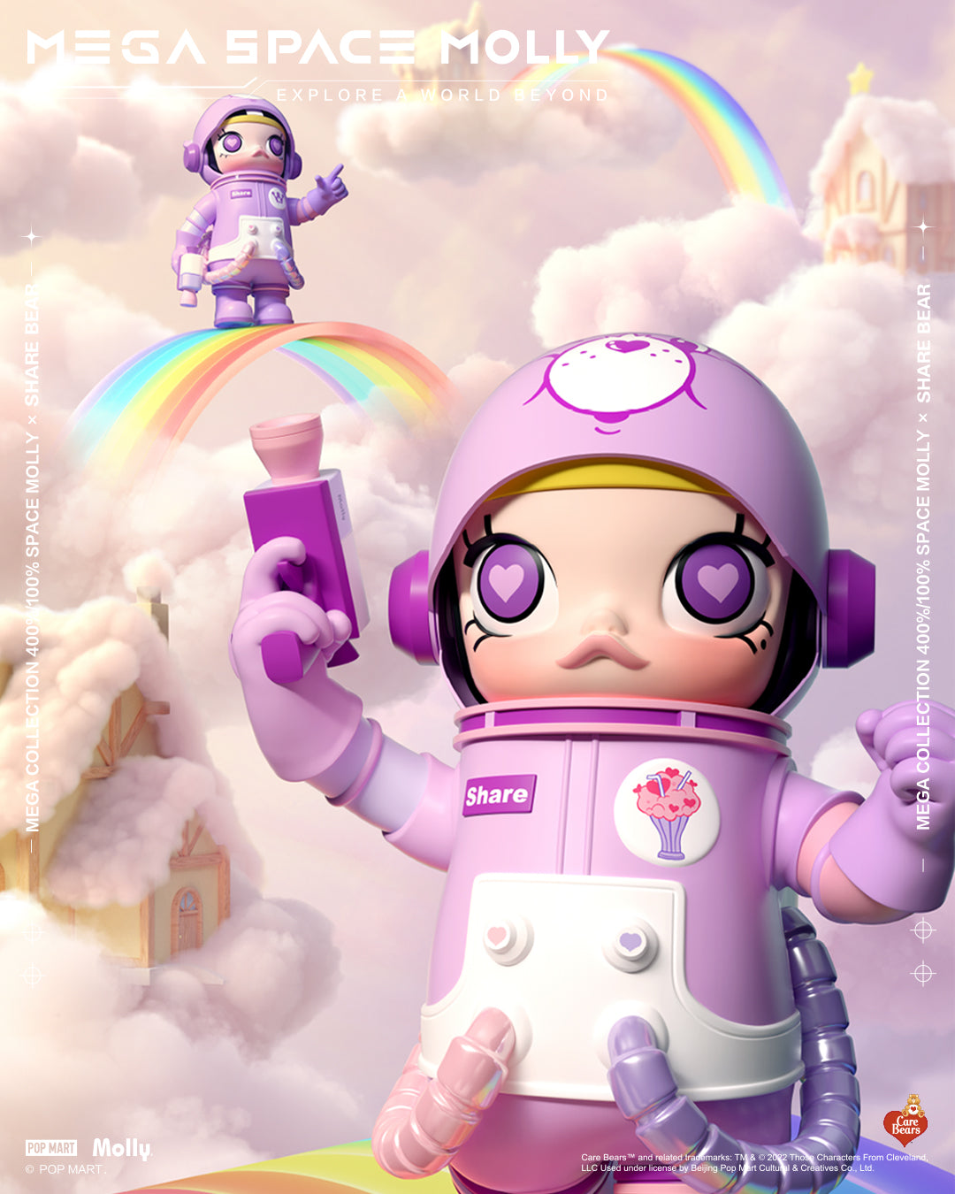 MEGA Collection 400% + 100% Space Molly Share Bear