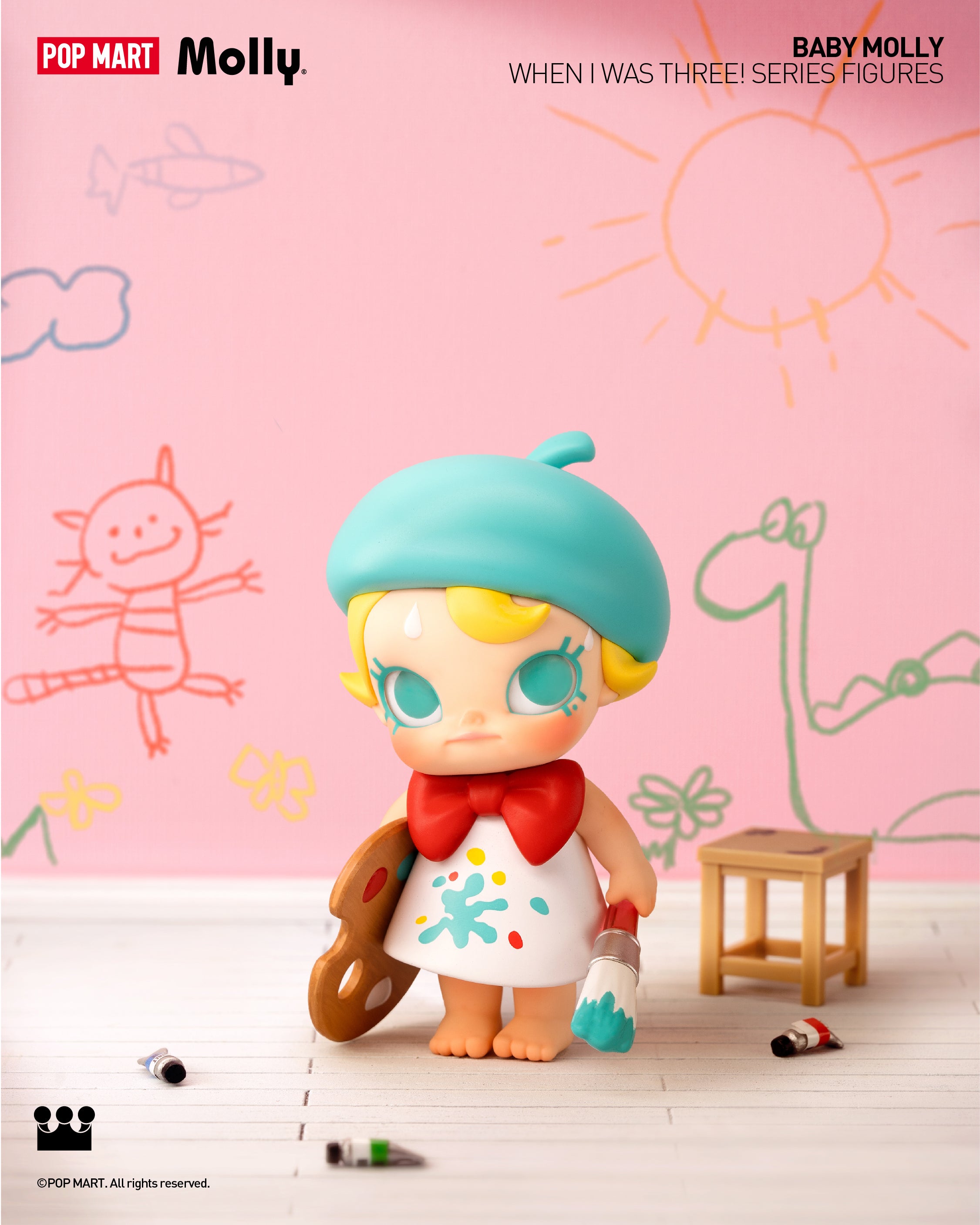 POP MART Baby Molly When I was Three! Series Figures