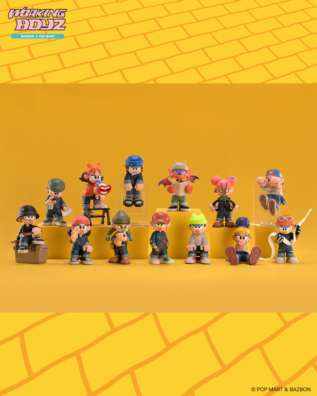 POP MART Bazbon Working Boyz Series