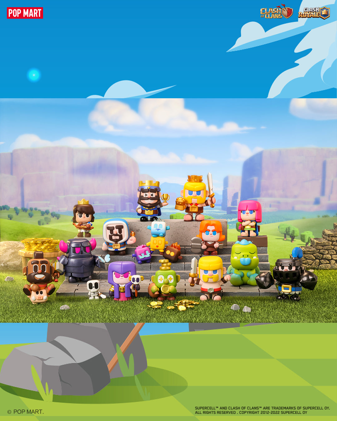 POP MART Clash of Clans & Clash Royale - Classic Character Series