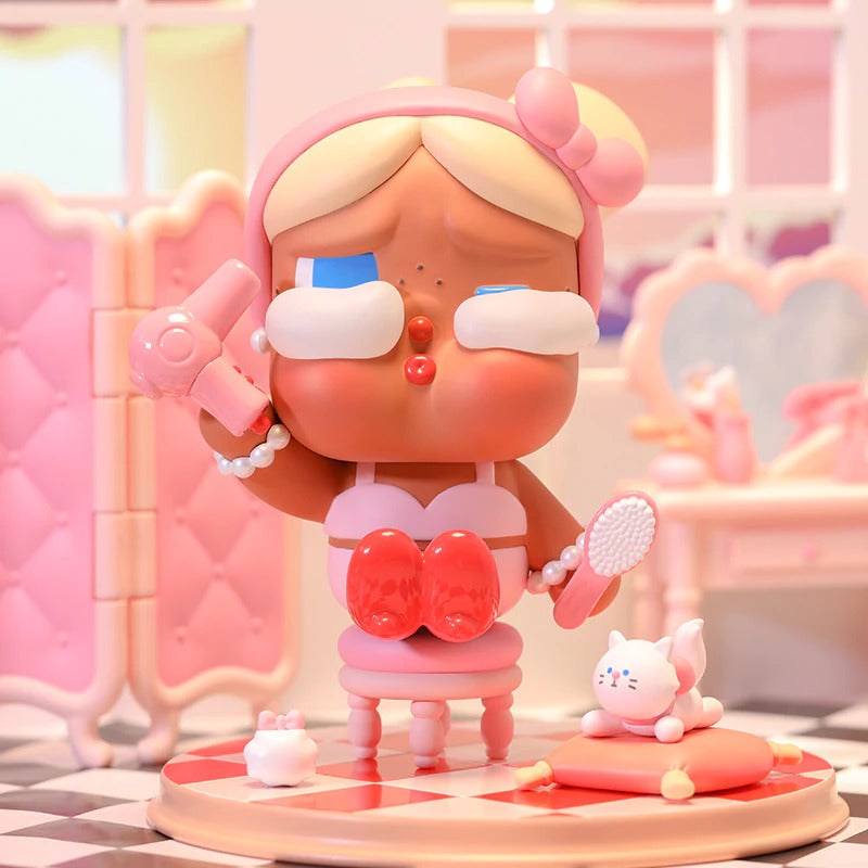 POP MART Crybaby The Dressing Room Figurine Pink Version