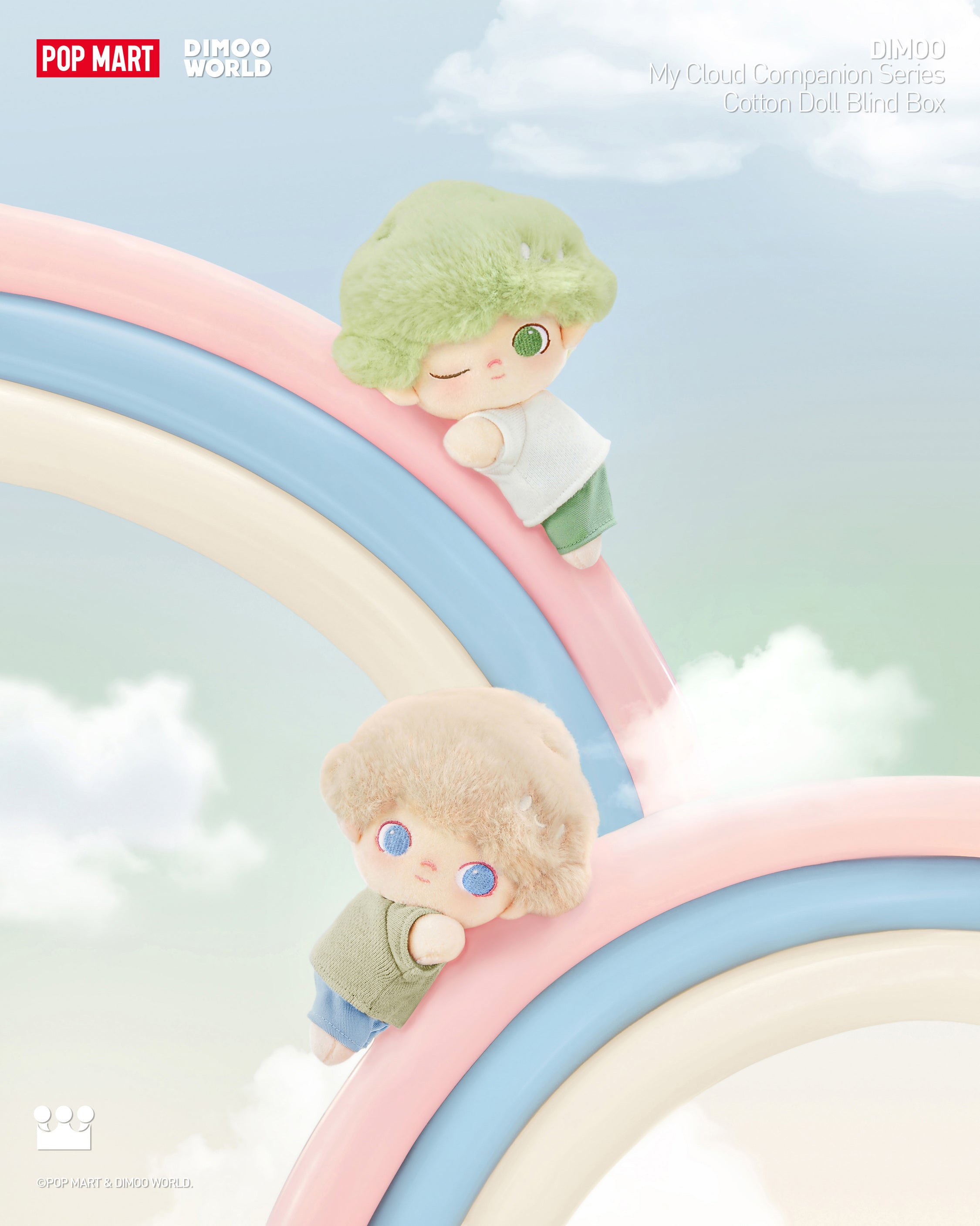 POP MART DIMOO My Cloud Companion Series-Cotton Doll Blind Box
