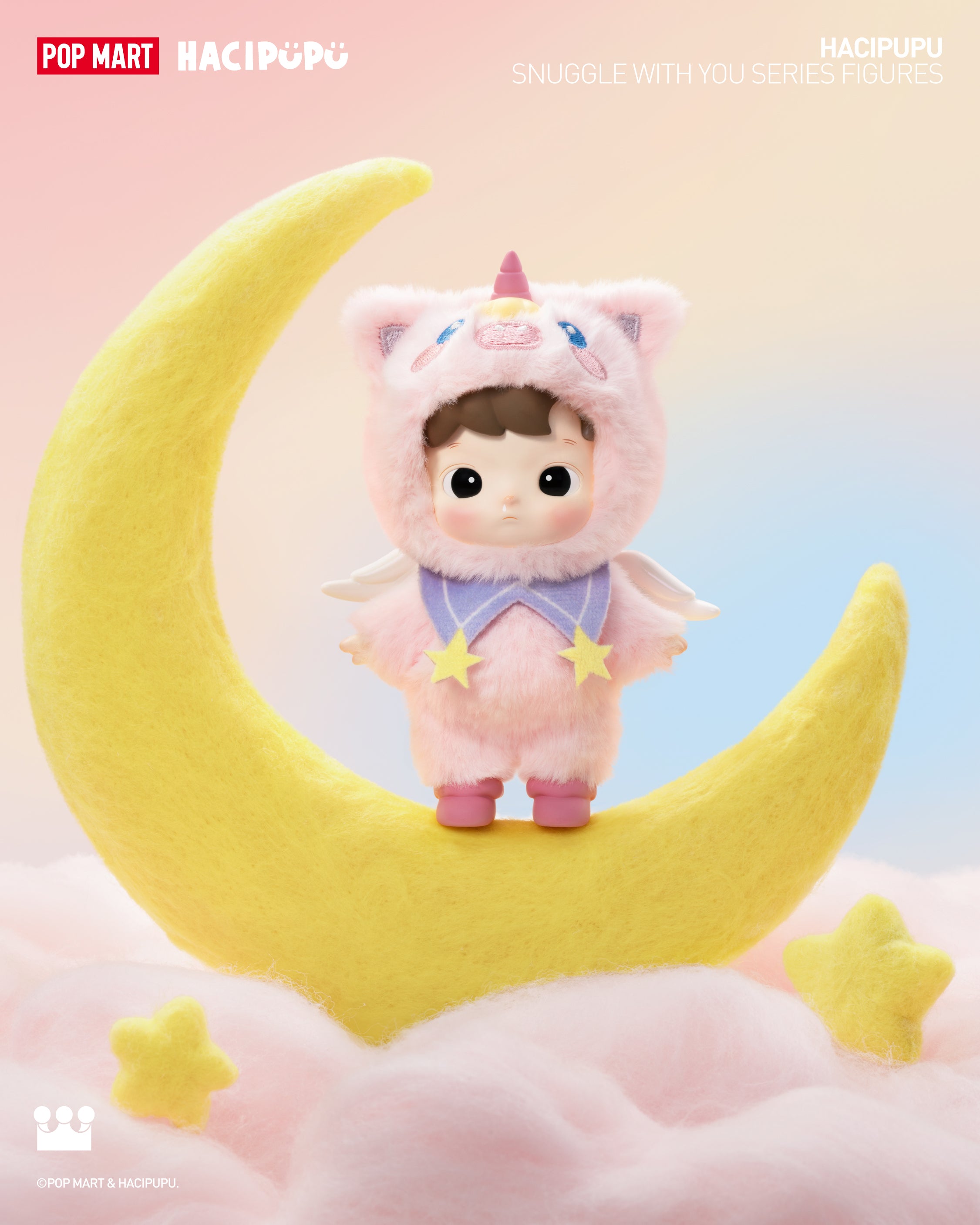 POP MART HACIPUPU Snuggle With You Series Figures