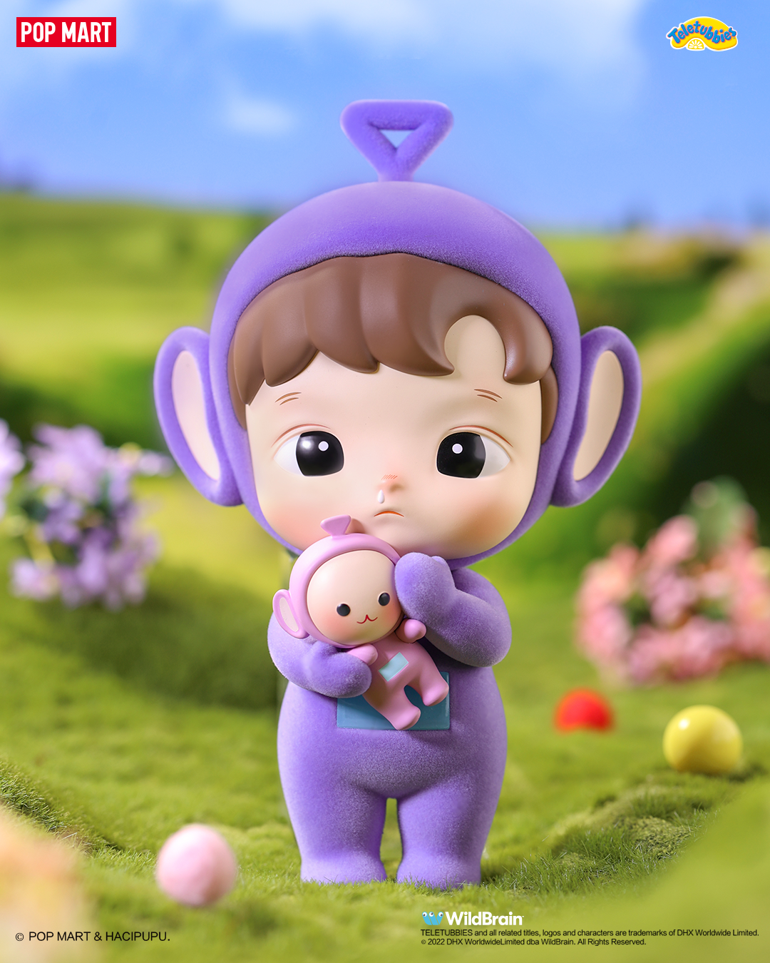 POP MART Hacipupu x Teletubbies Tinky Winky Figurine